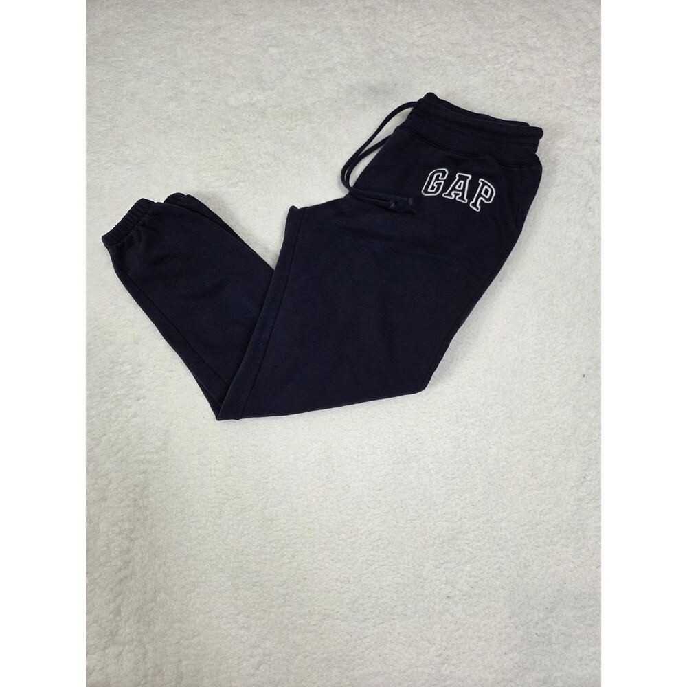 GAP Sweatpants XS Navy Blue Classic Joggers Logo Elastic Waist Drawstring Casual